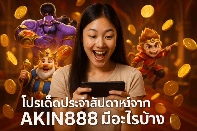 โปรเด็ดประจำสัปดาห์จาก AKIN888 มีอะไรบ้าง