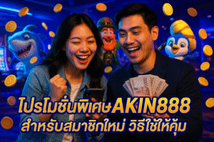 โปรโมชั่นพิเศษ AKIN888 สำหรับสมาชิกใหม่ วิธีใช้ให้คุ้ม